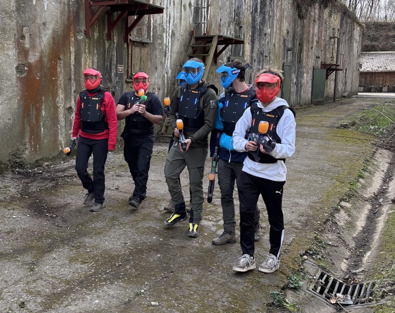 European Players wearing Blaster Shot Score Keeping Vests